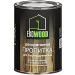 Пропитка декоративная для древесины EKOWOOD иней (0.75л)