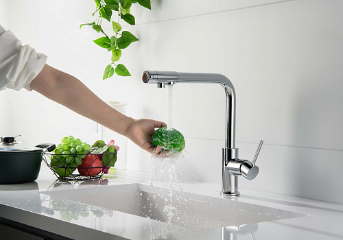 Смеситель ЕВРОПА для кухни  с подключением к фильтру Aquatek AQ1386CR купить