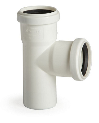 Тройник малошумный для канализации 50*50/87.5° Lammin Lm39090505090(75/1) купить