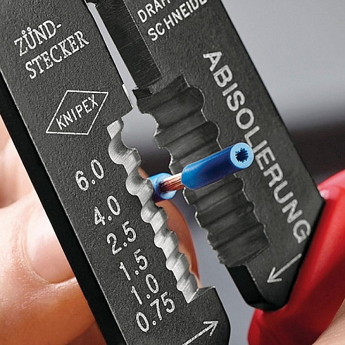 Клещи для опрессовки наконечников Knipex 240мм до 6.0мм2 KN-9722240 купить