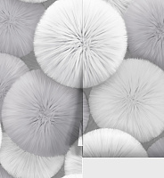 Обои виниловые на флизелиновой основе горячего тиснения Pompon 1.06*10м WallSecret 8992-10