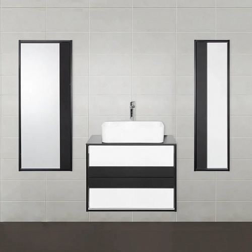 Тумба Style Line Амстердам 60 со столешницей с раковиной CREA 35 SQUARE белый матовый ЛС-000010040 купить