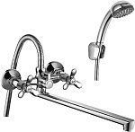 Смеситель Rossinka Q02-80 для ванны с поворотным изливом хром