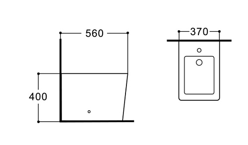 Биде напольное ЛИБРА  560*370*400мм Aquatek AQ1266N-00 купить