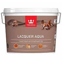 Лак интерьерный LACQUER AQUA полуглянцевый база ЕР, Tikkurila 700001141 (9л)