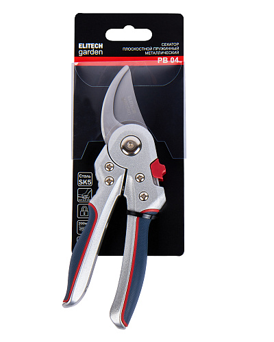 Секатор ELITECH Garden PB 04 плоскостной пружинный металлический купить