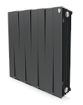 Радиатор биметаллический Royal Thermo PianoForte 500/100 (8 сек.) черный Радиатор биметаллический Royal Thermo PianoForte 500/100 (8 сек.) черный