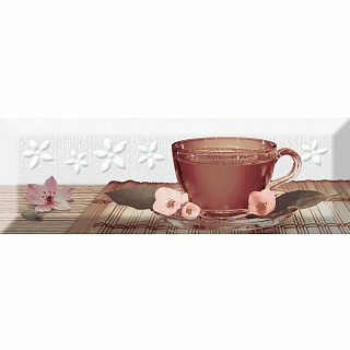 Вставка настенная Tea 02 A Fosker, 10*30см Absolut Keramika купить
