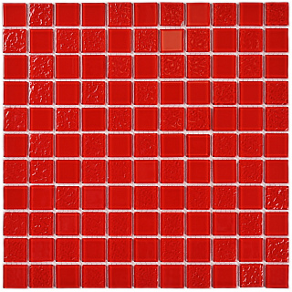 Плитка декоративная стеклянная Bonaparte Red Rose 300*300мм 3.5*25*25мм купить