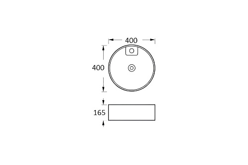Раковина для установки на столешницу 400*400*165 матовый белый Aquatek AQ5118-MW купить