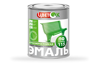 Эмаль ЦветОК ПФ-115 белая 0.8 кг купить