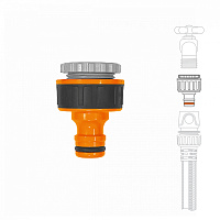 Адаптер для кранов с внешней резьбой DAEWOO G1/2" и 3/4" (21-26.5mm) DWC 1019