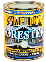 Краска Symphony Forester фасадная по дереву база C бесцветная (0.9л)
