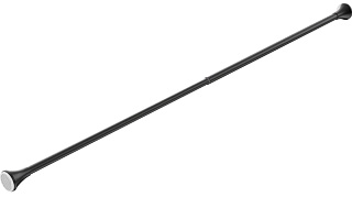 Карниз для ванной матовый 130-240см черный TOKITO TOK-240BLK купить