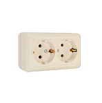 Розетка MAKEL 45282 2-местная Розетка MAKEL 45282 2-местная
