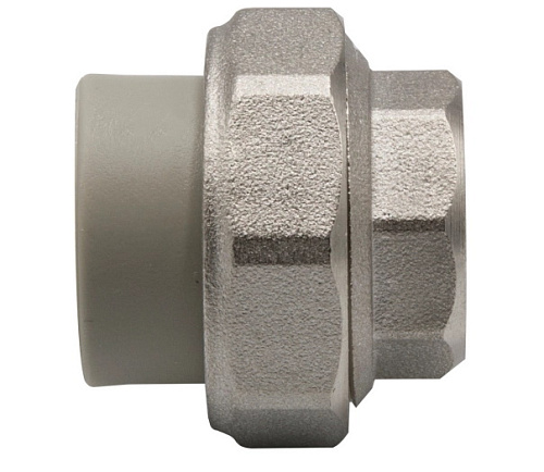 Муфта разъемная PPR 20*1/2" Lammin внутренняя резьба полипропиленовая серая Lm31062020015G купить