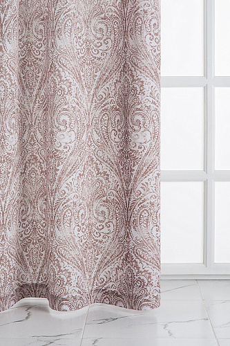 Штора готовая VERRAN Paisley на шторной ленте бежевая 140*260см 315-02 купить