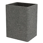 Стакан настольный FORA "Stone" Black полирезин FOR-STN44BL
