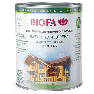 Лазурь для дерева Biofa бесцветная 1075-11 (1л) купить