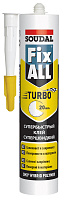 Клей-герметик FIX ALL TURBO Soudal 126907 белый (0.29л)
