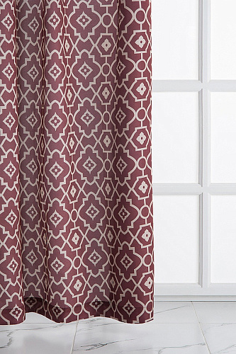 Штора готовая VERRAN Oriental на шторной ленте коричневая 140*260см 315-15 купить