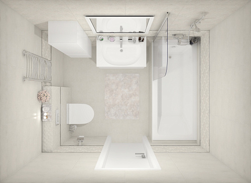 Плитка настенная Atria ванильная мозаика 20*60см Laparet 60004 купить