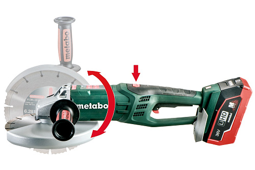 Шлифмашина угловая аккумуляторная WPB 36 LTX BL 230 6.2 а/ч LiHD Metabo 613101660 купить