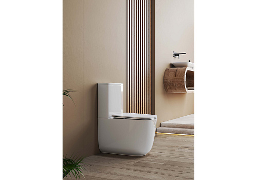 Унитаз напольный безободковый система смыва торнадо Optima Plus Aquatek AQ4451-00 купить