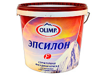 Краска акриловая фасадная OLIMP Эпсилон структурная Белая матовая - 5 л
