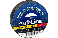 Изоляционная лента Safeline черная 19мм*25м