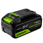Аккумуляторная батарея Greenworks High Power G24HP4, 24V, 4Ач (2958907) Аккумуляторная батарея Greenworks High Power G24HP4, 24V, 4Ач (2958907)