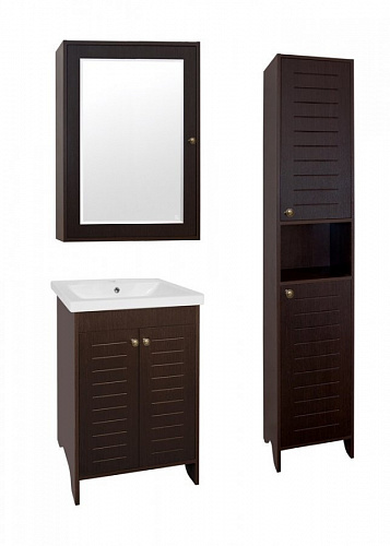 Тумба Кантри 60 с умывальником COMO 60 венге Style Line ЛС-00000027 купить