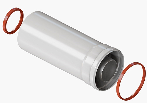 Удлинитель дымохода коаксиальный раструбный  60/100 L250 Rommer RCA-6010-000250 купить