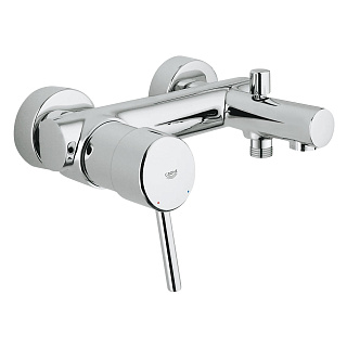 Смеситель CONCETTO для ванны настенный 1-рычажный цвет хром, GROHE 32211001 купить