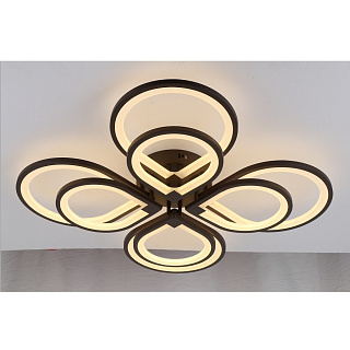 Люстра Schaffner Omento LED 208W 17680LM 3000K-6000K кофейная 39035-4+4 Coffee купить