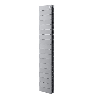 Радиатор биметаллический PianoForte Tower 200 18 секции Royal Thermo RTPFTSS20018 Silver Satin купить