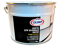 Эмаль алкидно-уретановая для бетонных полов OLIMP износостойкая Белая (9л)