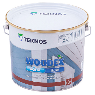 Антисептик для дерева Teknos Woodex Aqua Solid Белый (2.7л) купить