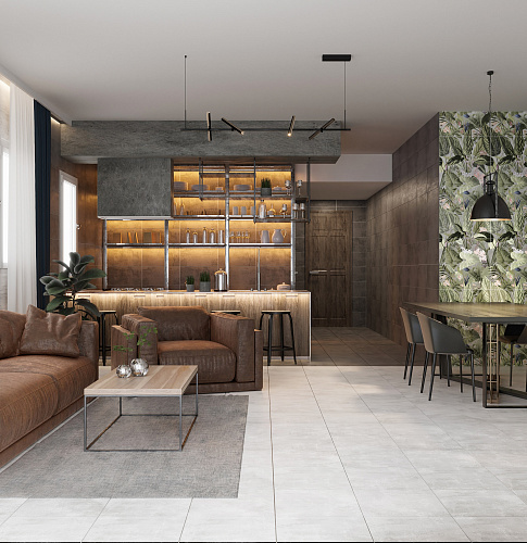 Плитка настенная Куба 30*60см серая Axima Ceramica купить