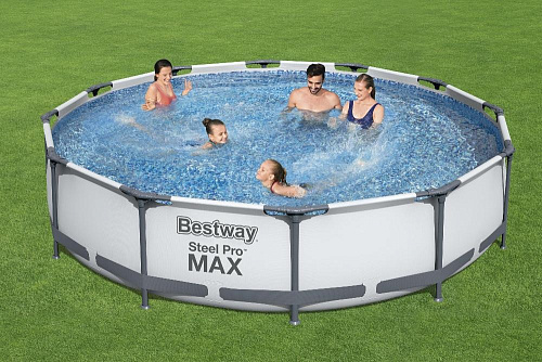 Бассейн каркасный Bestway Steel Pro Max 56416 с фильтром-насосом 6473л 366*76см 030557 купить