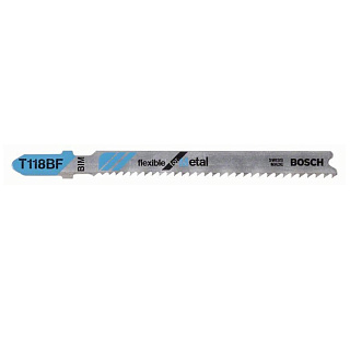 Пилка для лобзика Bosch T118BF BIM Flexible for Metal по металлу 2.5-6мм 2 штуки 2609256734 купить
