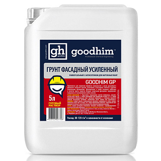 Грунтовка усиленная фасадная универсальная GOODHIM GP с антисептиком 27788 5 л купить