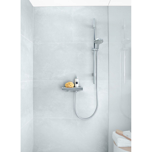 Смеситель термостатический Grohtherm 2000 для душа, с полочкой, цвет хром GROHE 34469001 купить