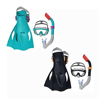 Комплект для плавания  Meridian Snorkel от 14 лет маска, трубка, ласты Bestway 52020