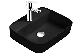 Раковина ВЕГА для установки на столешницу 500*395*140 матовый черный Aquatek AQ5506-MB купить