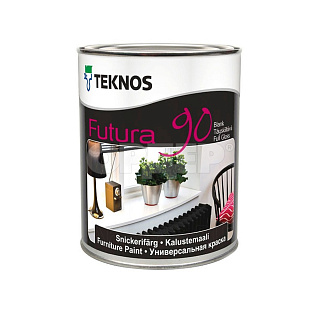 Алкидная краска TEKNOS Futura 90 глянцевая (База PM3) 0.9 л купить