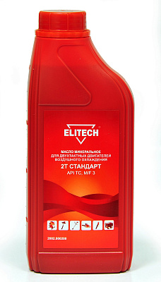 Масло для 2-х тактного двигателя Elitech 1.0л  2Т Стандарт минерал (2002.000200) купить