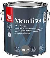 Краска по ржавчине Tikkurila METALLISTA серый 2.5 л
