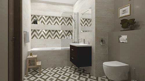 Декор 1 Арлингтон, светлый, 19.9*60.3см LB-CERAMICS 3606-0018 купить