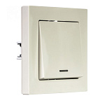 Выключатель Atlas Design ATN000213 1кл сх1a c подсветк. бежевый Выключатель Atlas Design ATN000213 1кл сх1a c подсветк. бежевый